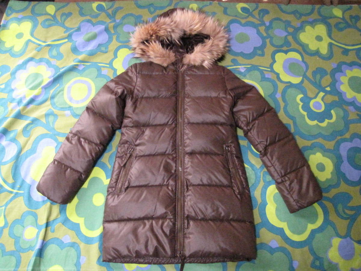 伊勢丹購入品 DUVETICA デュベティカ ダウンコート ブラウン レディース40 USEDキレイ拍卖