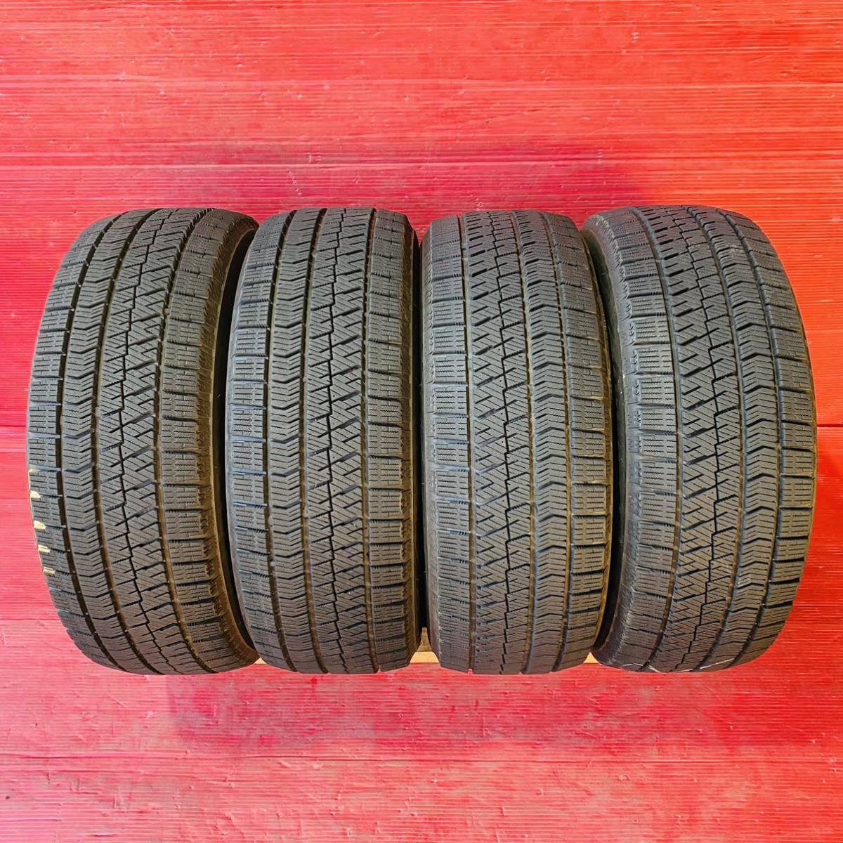 ブリヂストン BLIZZAK VRX2 185/55R15 国産 2017年式 パンク修理なし ビード切れなし 汚れあり スタッドレス 4本セット拍卖