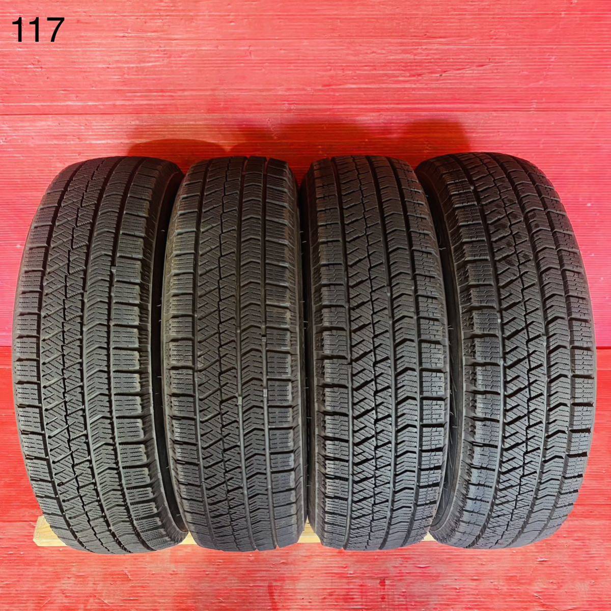 BRIDGESTONE BLIZZAK VRX2 155/65R14 国産 2021年式 パンク修理なし ビード切れなし 汚れあり スタッドレス 4本セット拍卖
