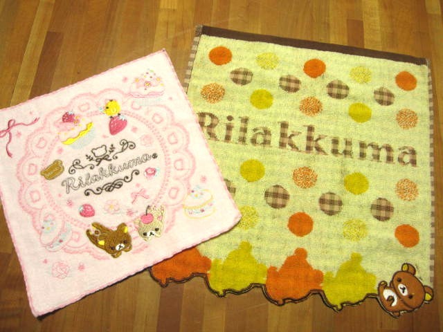 *送料無料*新品*リラックマ*ウォッシュタオル+タオルハンカチ*④*San-X*拍卖