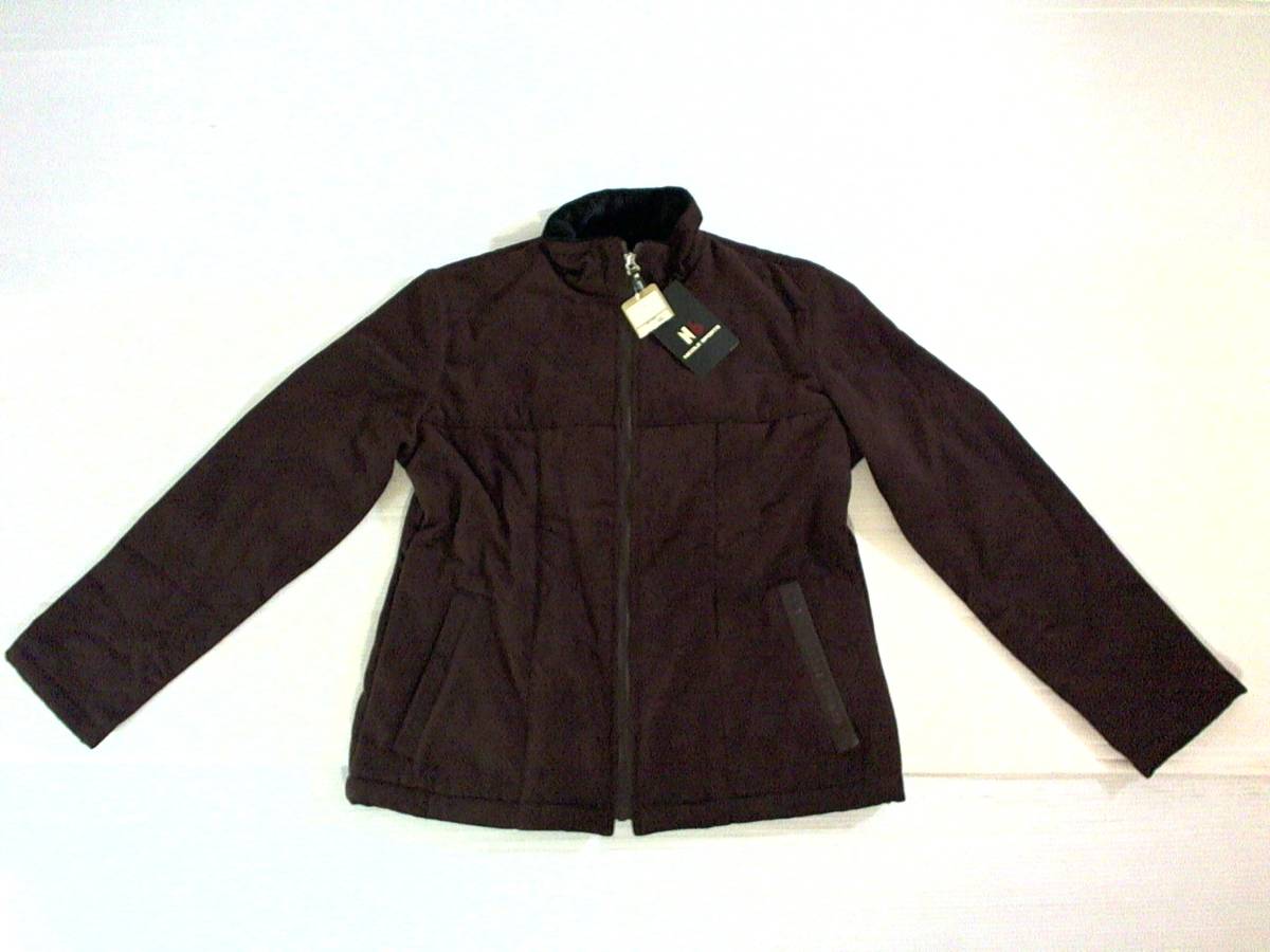 ☆新品・未使用☆ニコル スポーツ【NICOLE SPORTS】ジップアップ ジャケット スエード風 M レディース 濃こげ茶 ブラウン拍卖