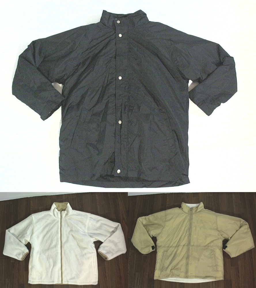 ☆美品★ヒルクロップ【HILL CROP】3WAY ライナー付き ジップップアップ ジャケット ジャンパー M 黒 白 カーキ拍卖