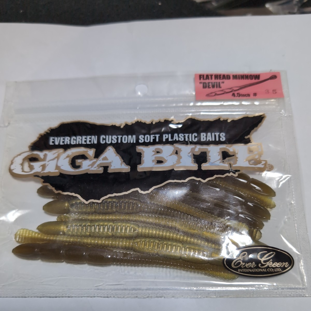 ■新品■エバーグリーン■フラットヘッドミノーデビル■4.5インチ、10本入■拍卖