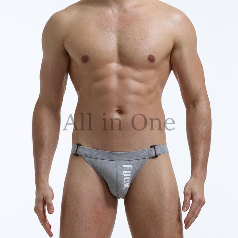 97-73-13 FUCK!! メンズ ジョックストラップ 【グレー,Lサイズ】男性 下着 ショーツ 過激 Oバック Tバック エロ セクシー ブリーフ .3拍卖