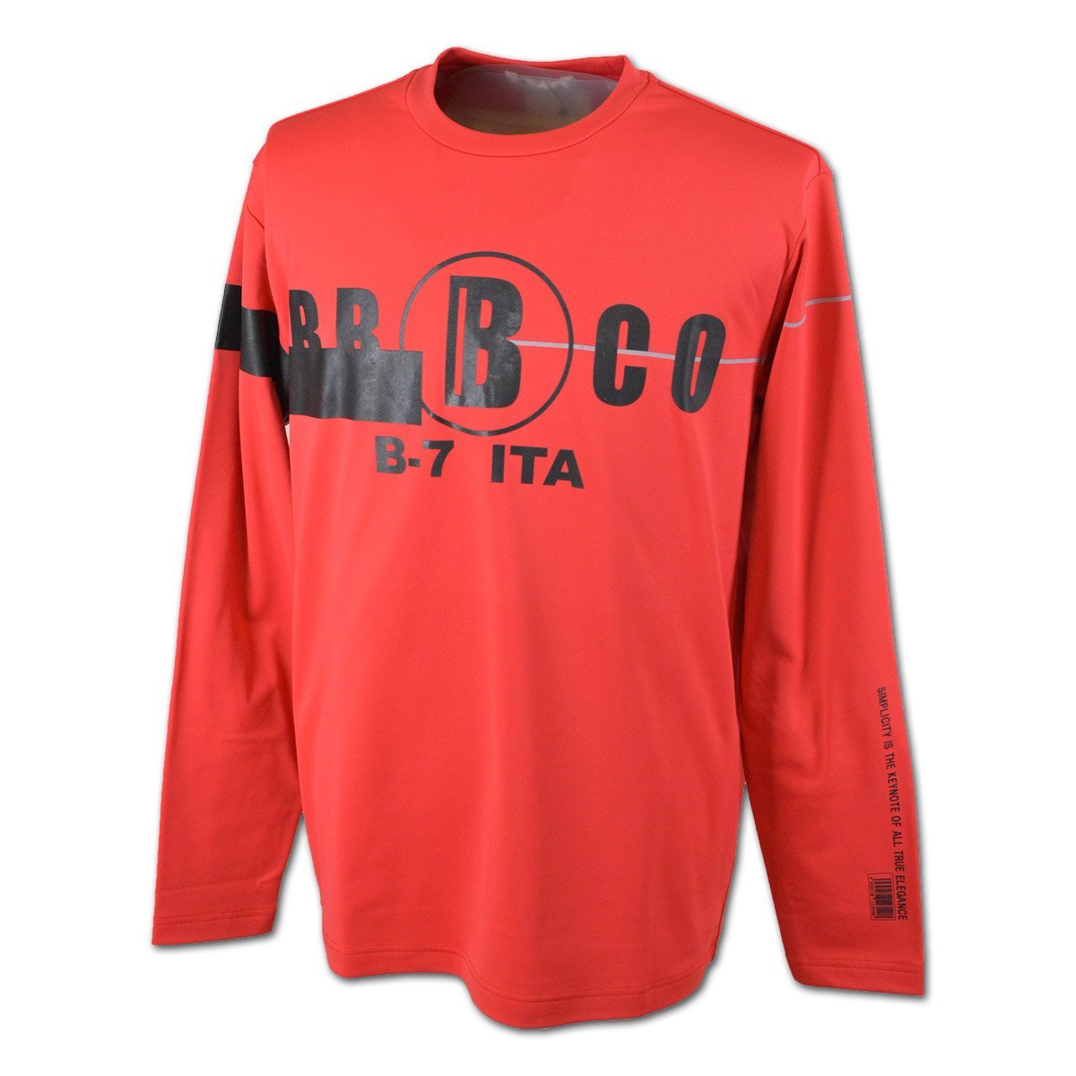 3割引【BBCO ビビコ】メンズ 長袖Tシャツ LL(50) 赤 25-1503-01-65 アンジェロ 秋冬用 大きいサイズ おしゃれ かっこいい 高級素材 @拍卖