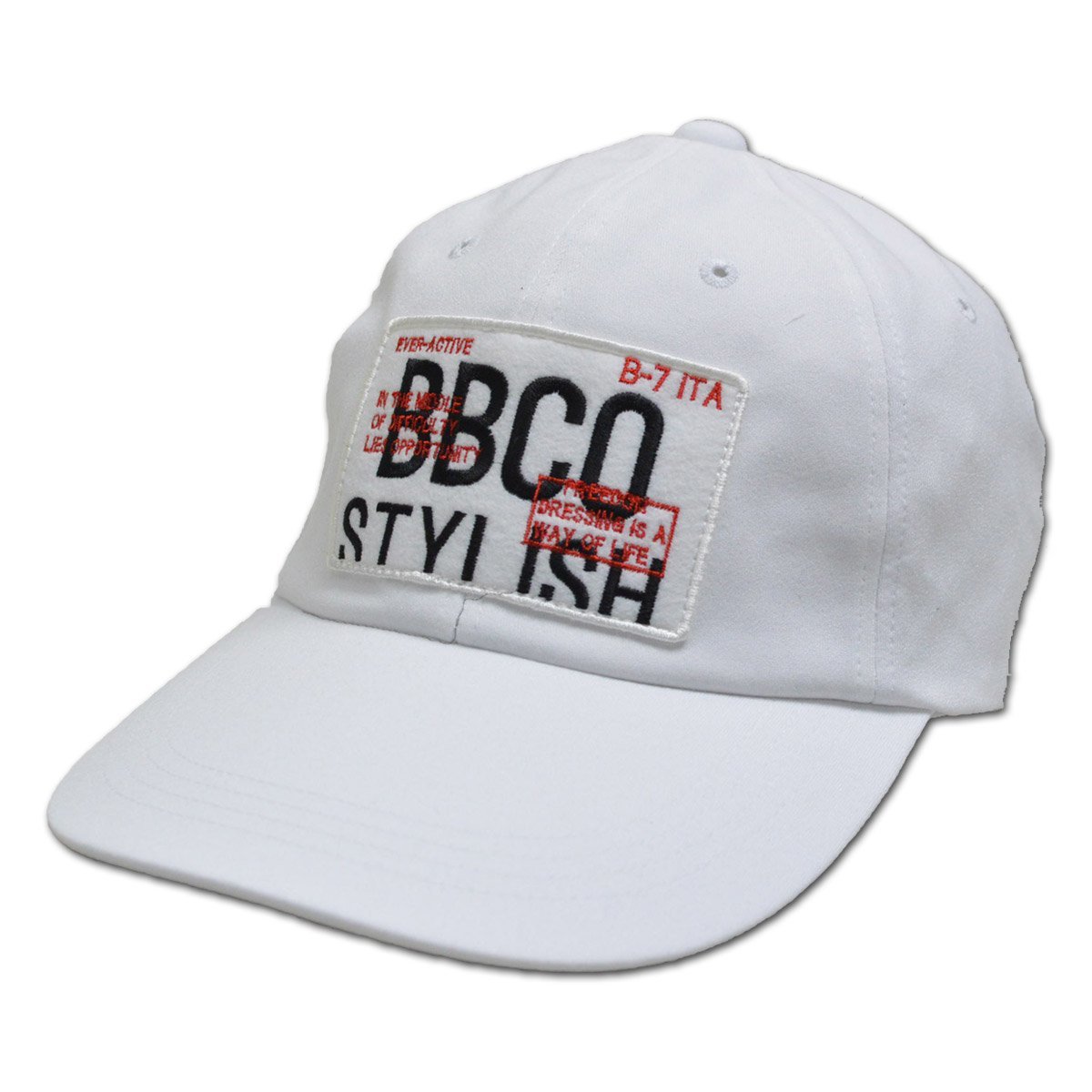 【BBCO ビビコ】メンズ キャップ帽子 白 25-0101-01-01 アンジェロ カジュアル ゴルフ おしゃれ かっこいい 高級 日本製 @拍卖