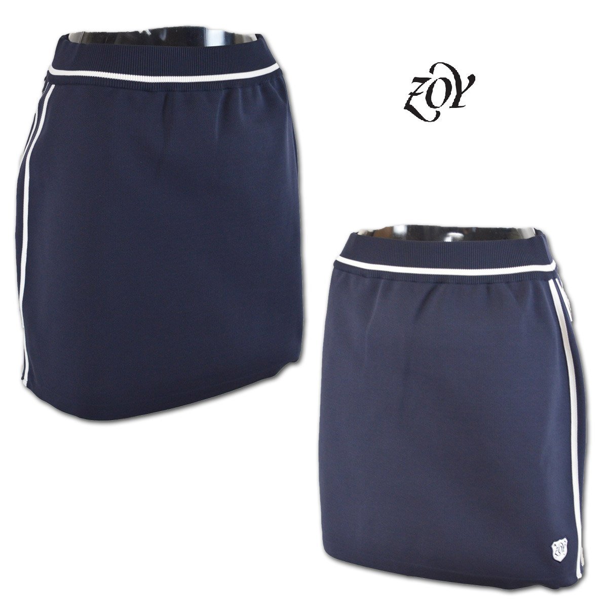 3割引★ZOYゾーイ★レディース スカート 38(M) 9号 紺 071634301-85 ゴルフ おしゃれ スタイリッシュ 上質素材 @拍卖