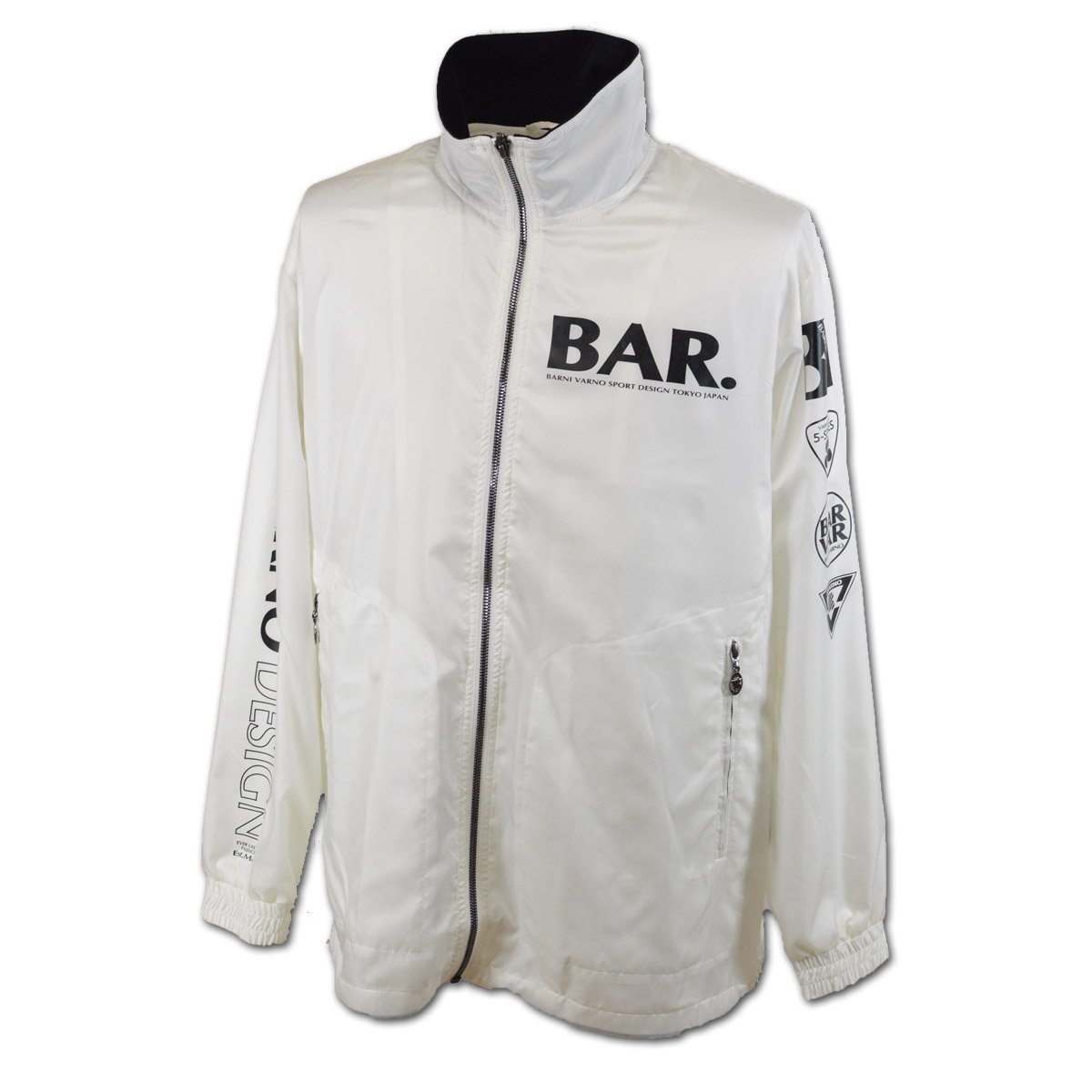 3割引【バーニヴァーノ】メンズ ブルゾン M 白 MBS4882-01 BARNI VARNO カジュアル かっこいい おしゃれ @拍卖