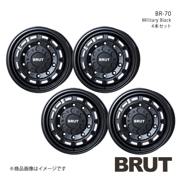 BRUT ブルート BR-70 デリカD:5 CV系 アルミホイール4本セット【16×6.5J 10-100-114.3 +30 ミリタリーブラック】TRISTAR トライスター拍卖