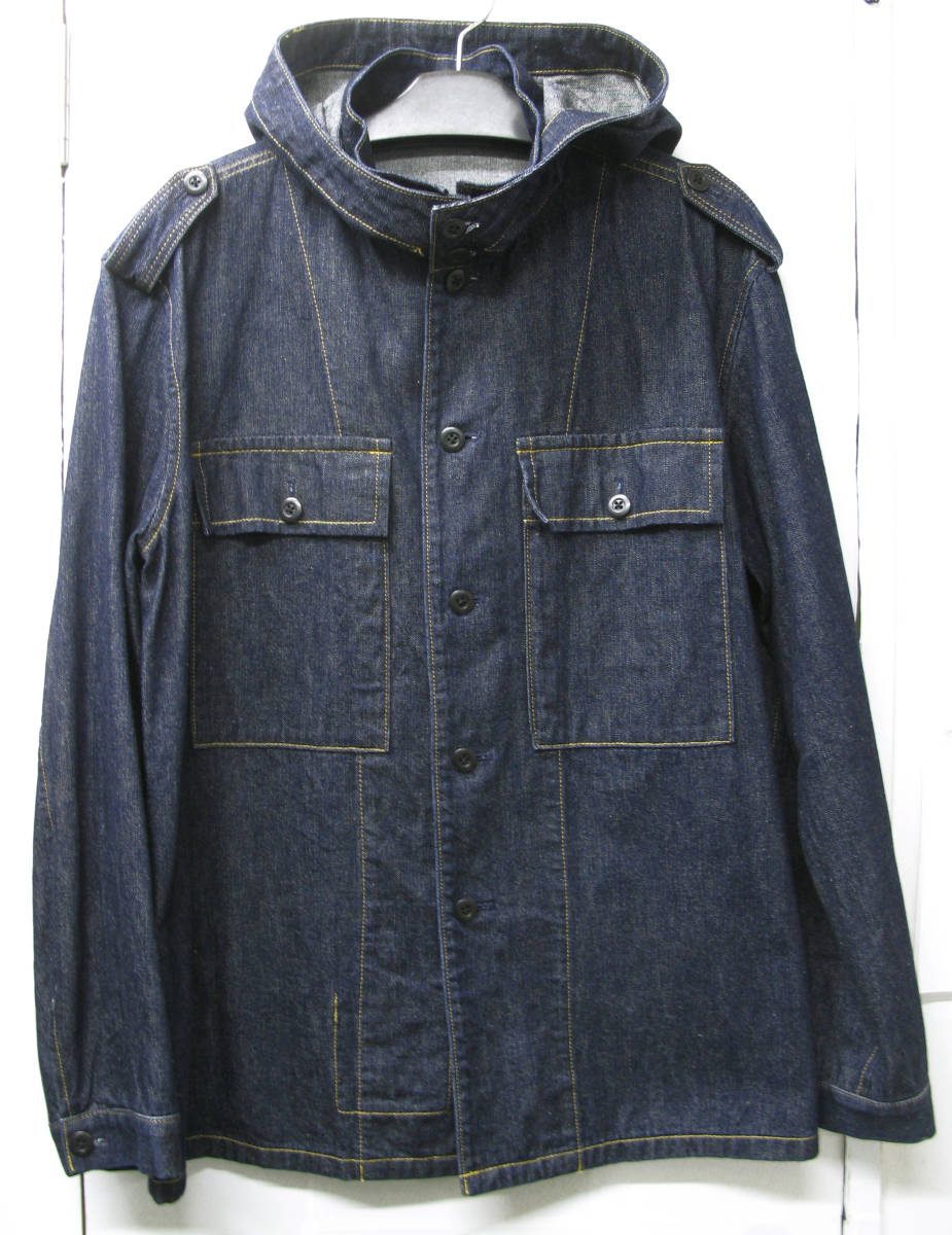 Y's for Men Yohji Yamamoto Vintage Fooded Denim Jacket NAVY 3 ワイズフォーメン 赤ラベル ヨウジヤマモト フード デニム ジャケット 拍卖