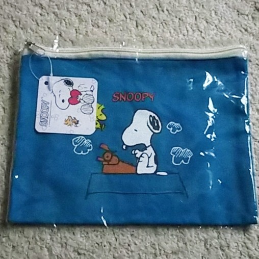 【未使用】スヌーピー『コットンポーチ』《携帯性抜群!小物入れに最適!》拍卖