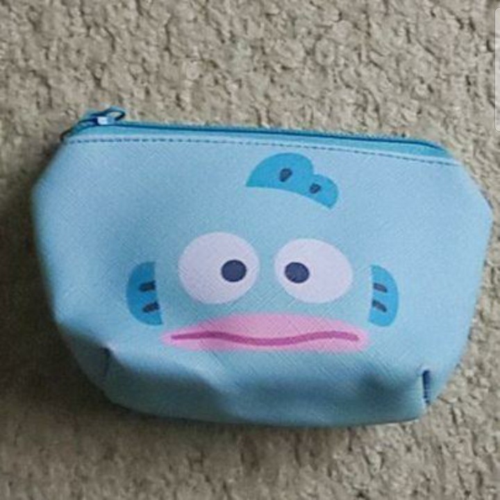 【美品】ハンギョドン『ミニポーチ』水色《携帯性抜群!小物入れに最適!》拍卖