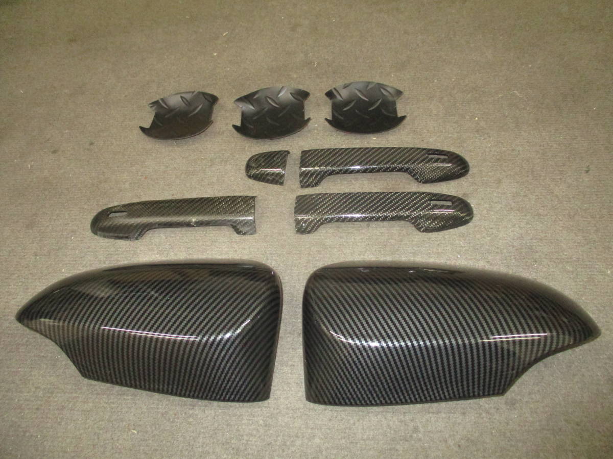 NCP131 VITZ RS 前期 ドアミラーカバー(カーボン調) 一部ドアハンドル部も拍卖