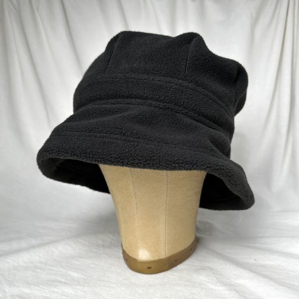 90s Columbia ベトナム製 フリース ハット S/M ブラック 黒 キャップ 帽子 コロンビア 80s ビンテージ拍卖