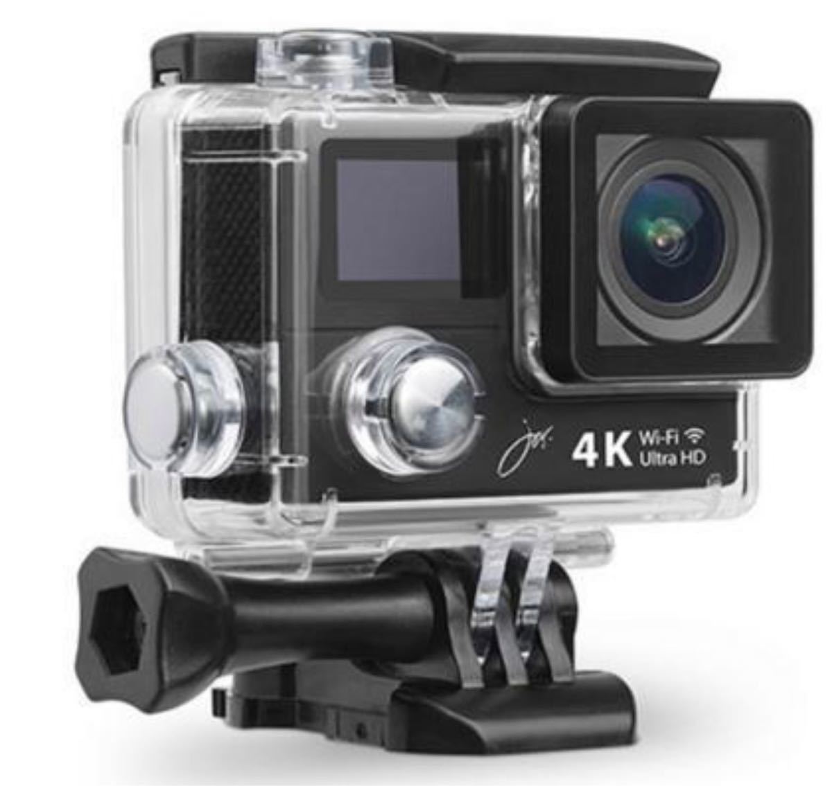 E308 未開封・新品 JOYEUX ジョワイユ 4K-Wi-Fi 1080P アクションカメラPRO SVC500BK/SV ブラック拍卖