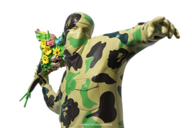 新品 送料 無料 バンクシー ベイプ フィギュア フラー Banksy Bape flower a bathing ape ベアブリック be@r brick medicom toy拍卖