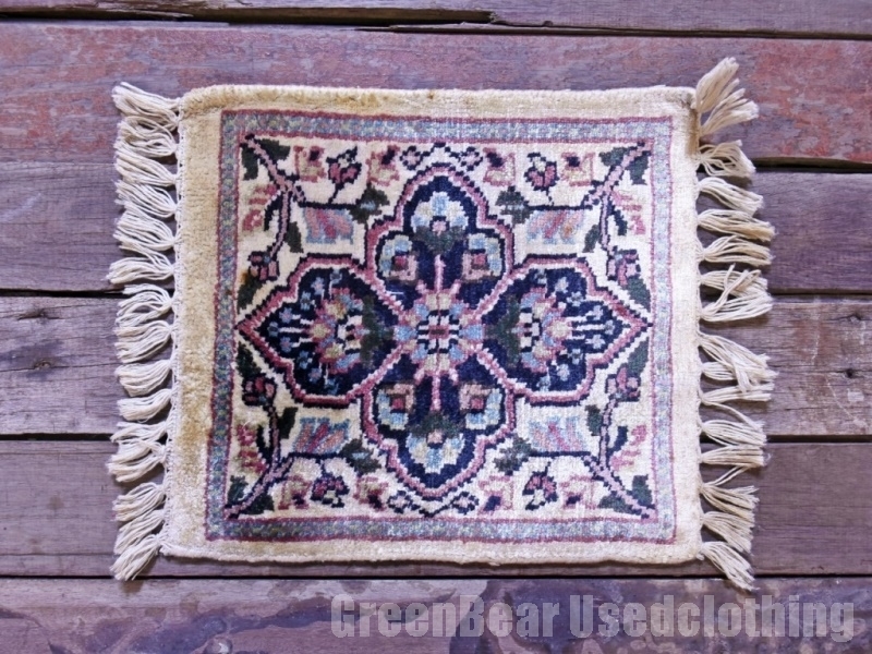 RAGW076◆多目的に◎ミニ絨毯 インテリアマット トライバルラグ ウール絨毯 アンティーク ヴィンテージ ギャッベ キリム インテリア雑貨拍卖