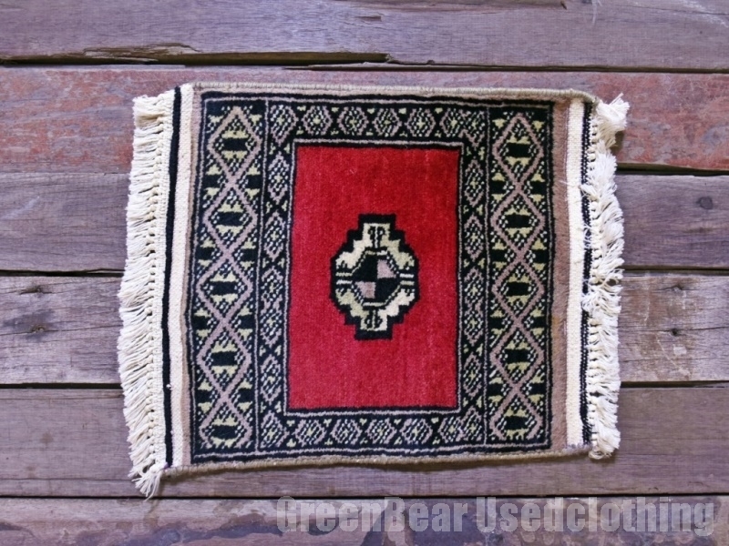 RAGW084◆多目的に◎ミニ絨毯 インテリアマット トライバルラグ ウール絨毯 アンティーク ヴィンテージ ギャッベ キリム インテリア雑貨拍卖