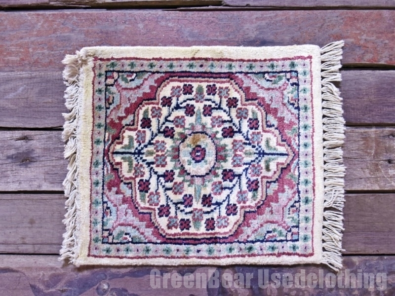 RAGW092◆多目的に◎ミニ絨毯 インテリアマット トライバルラグ ウール絨毯 アンティーク ヴィンテージ ギャッベ キリム インテリア雑貨拍卖