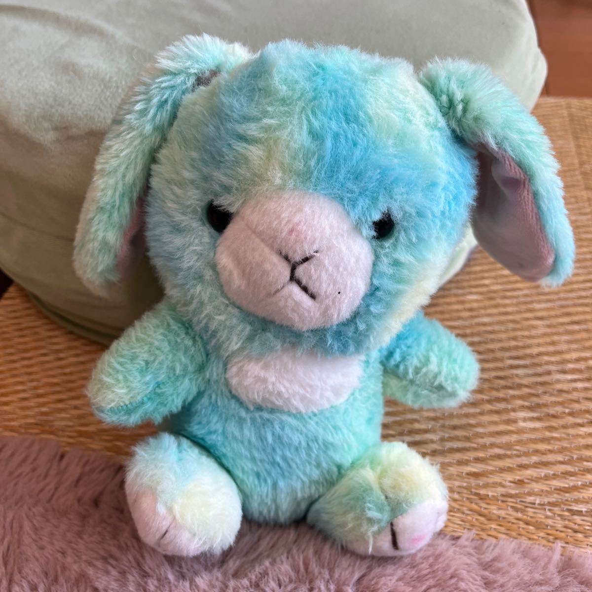 ぬいぐるみ うさぎ 青拍卖