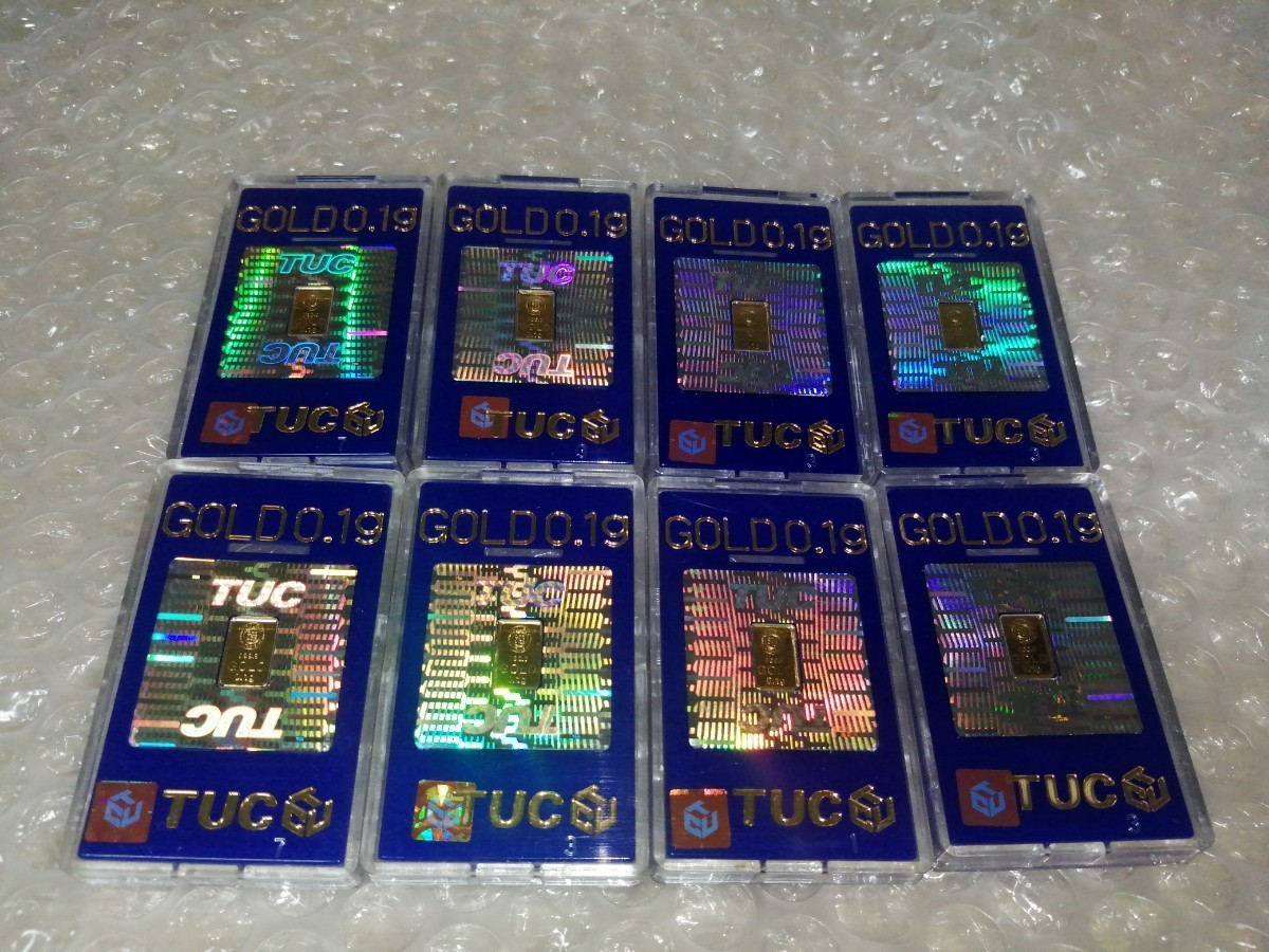 ★即決★本物 純金 ゴールド 24金 GOLD 24K インゴット 徳力本店 0.1g★8個セット★売れてます★早い者勝ち!金価格高騰★在庫僅か No.208拍卖