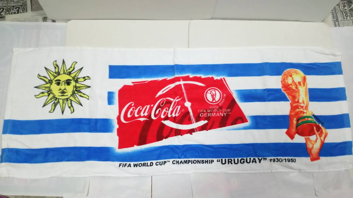 コカコーラ FIFA WORLD CUP URUGUAY Vタオル 非売品拍卖