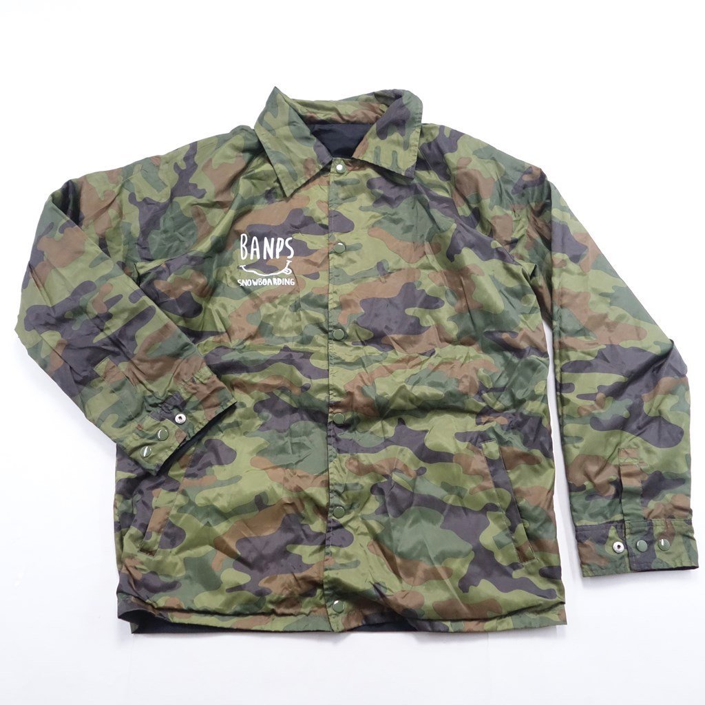 中古 2018年頃 BANPS リバーシブルコーチジャケット レディースSサイズ スノーボードジャケットウェア バンプス拍卖