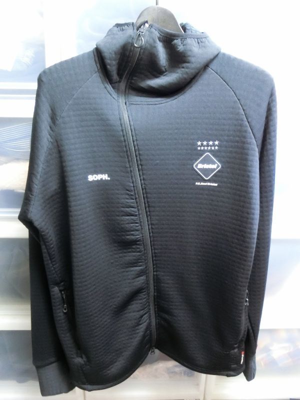 F.C.R.B. POLARTEC POWER AIR ZIP UP HOODIE ジップアップ フーディー L ブラック #FCRB-212035 エフシーアールビー SOPH ソフ拍卖