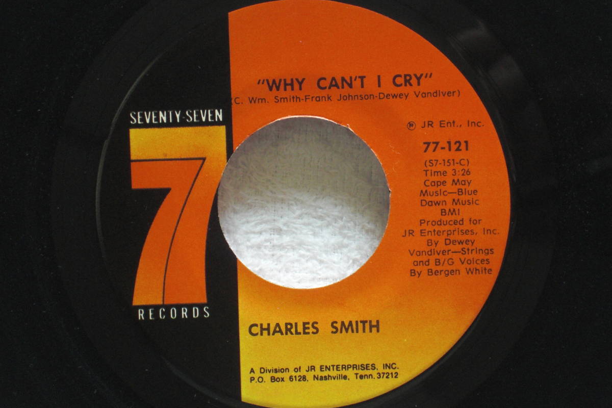 USシングル盤45’ Charles Smith / It's Getting Harder To Get By / Why Can't I Cry (Seventy Seven Records 77-121)Southern Soul拍卖