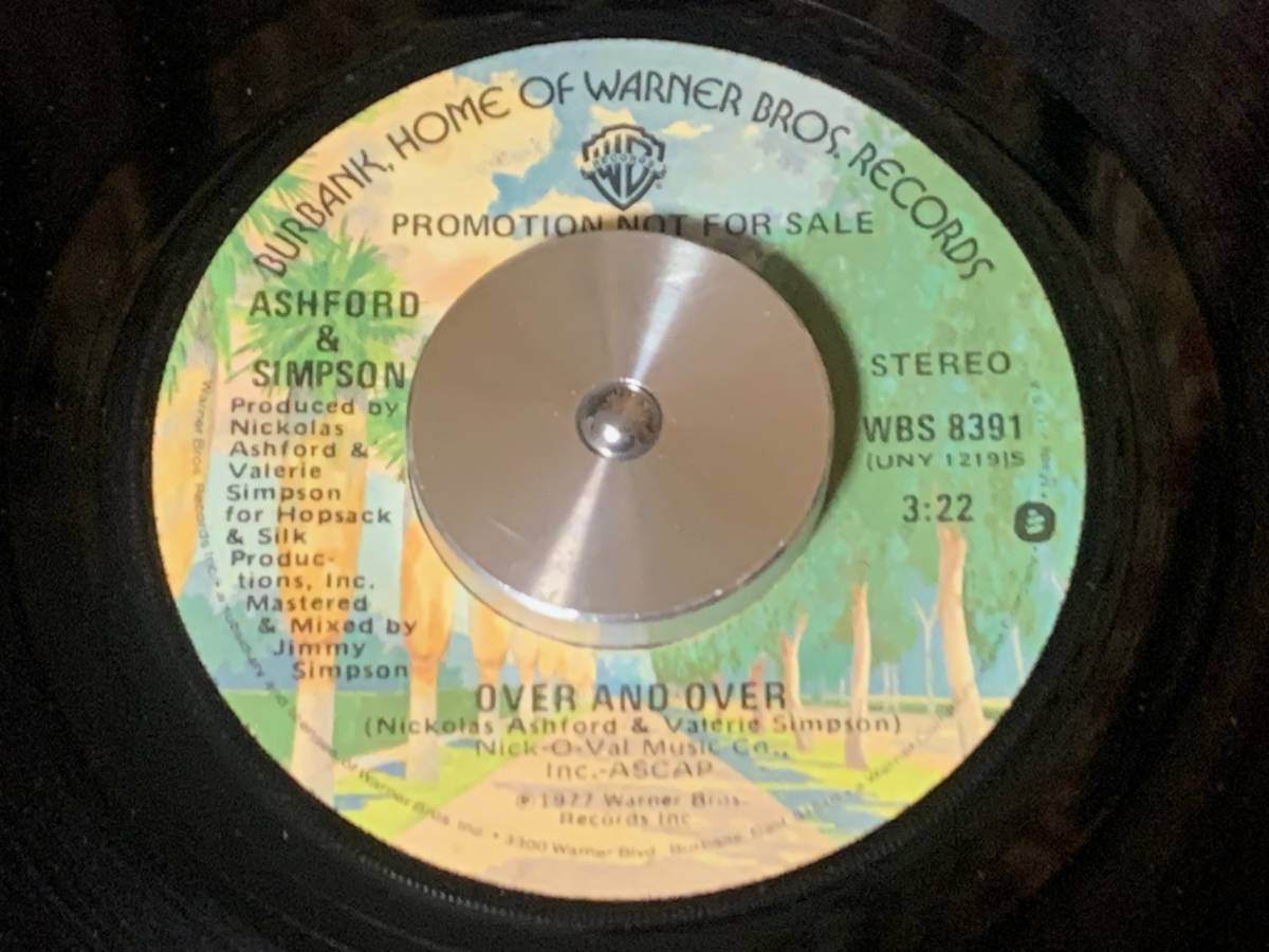 ASHFORD & SIMPSON ♪OVER AND OVER 7インチ 45拍卖