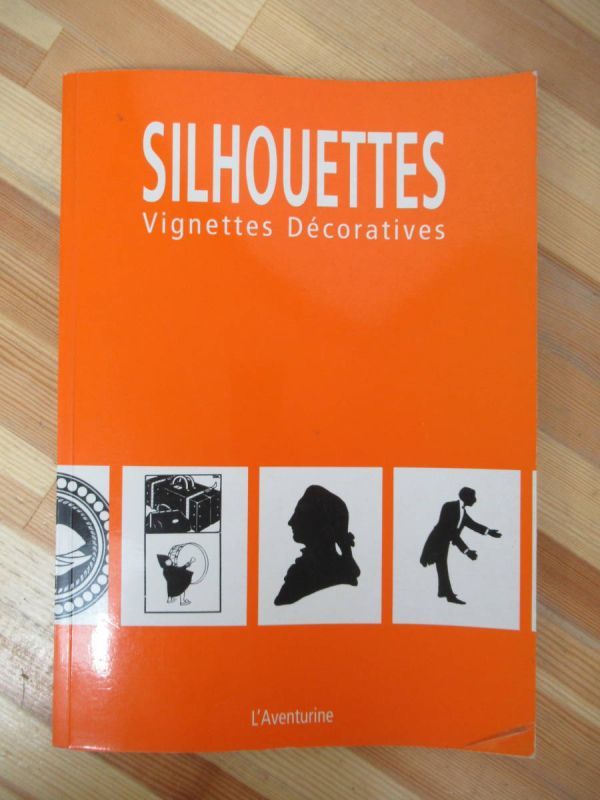 M31●SILHOUETTES vignettes decoratives 洋書 クリップアート 図案 ステッチ シルエッ ト影絵 デザイン 切り絵 イラスト カット 230414拍卖