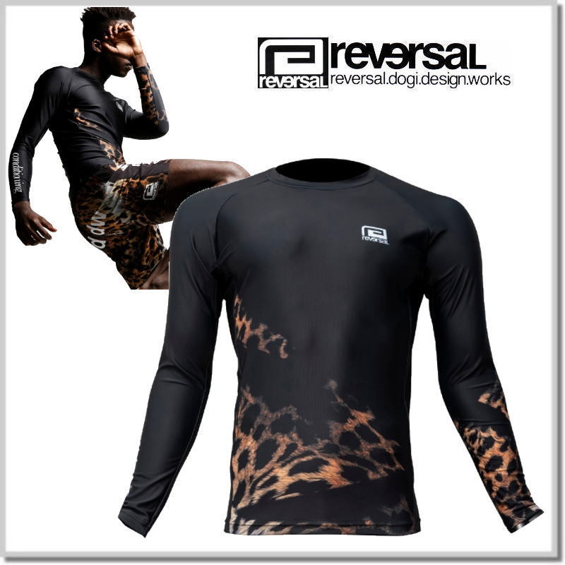 新品未使用! リバーサル reversal LEOPARD LONG RASH GUARD rv23aw601-L ロングラッシュガード 格闘技拍卖