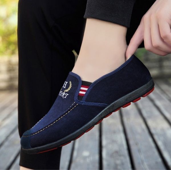 sp12 【黒 26.5cm】 メンズ スリッポン スエード調 ローファー シューズ ドライビングシューズ デッキシューズ スニーカー 靴 ブラック拍卖