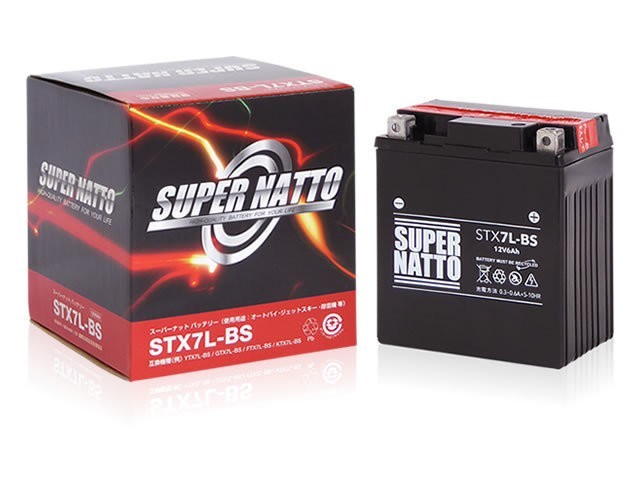 新品 スーパーナットバッテリー バイク用 STX7L-BS スズキ【DR250S】SJ44A 250cc拍卖