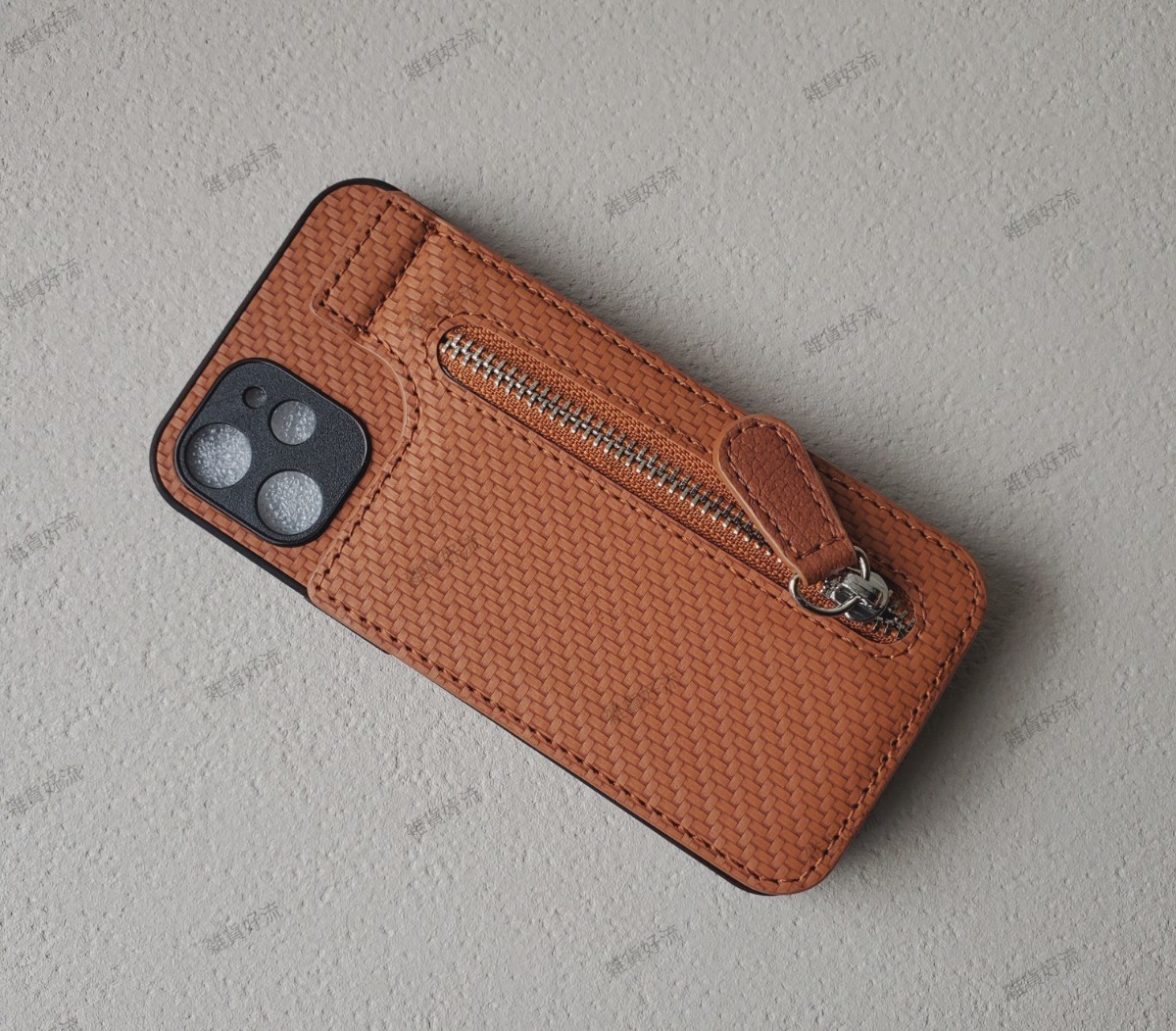 iPhone 12 mini用 ケース カードケース付き オレンジ系拍卖