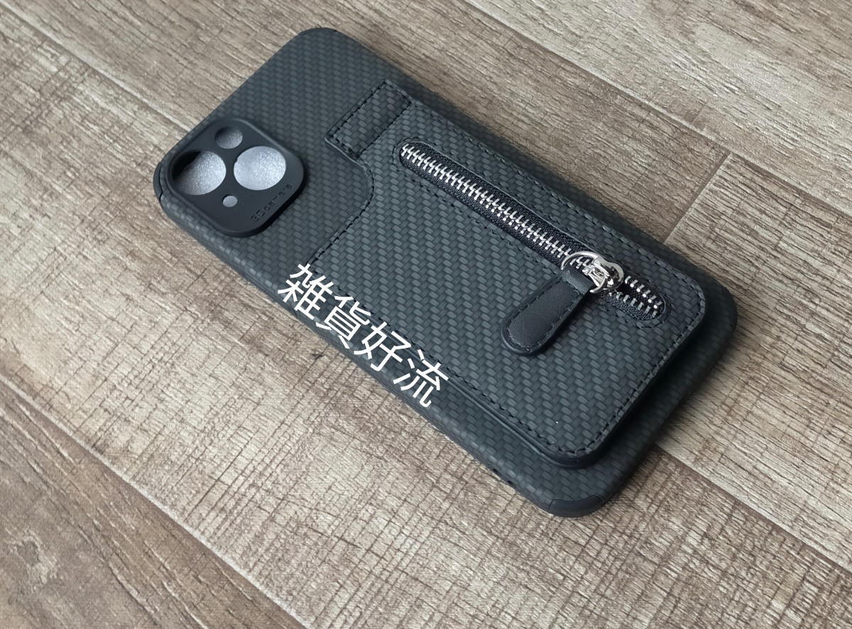 iPhone14 plus用 ケース カードケース付き ブラック 拍卖