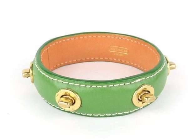 COACH(コーチ) レザー ターンロック バングル 842302AB1244H03拍卖