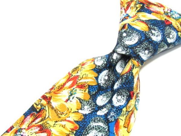 GIAN MARCO VENTURI(ジャン・マルコ・ベンチューリ) シルクネクタイ 花柄 イタリア製 842211C174R21拍卖