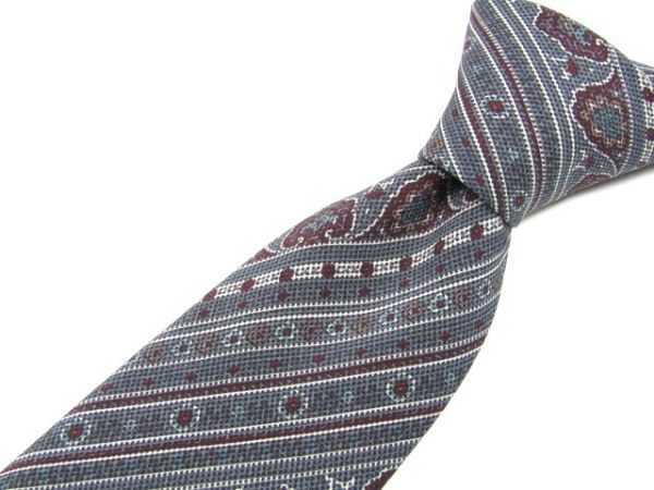 NINO CERRUTI(ニノセルッティ) シルクネクタイ アートストライプ柄 842372C168R03拍卖