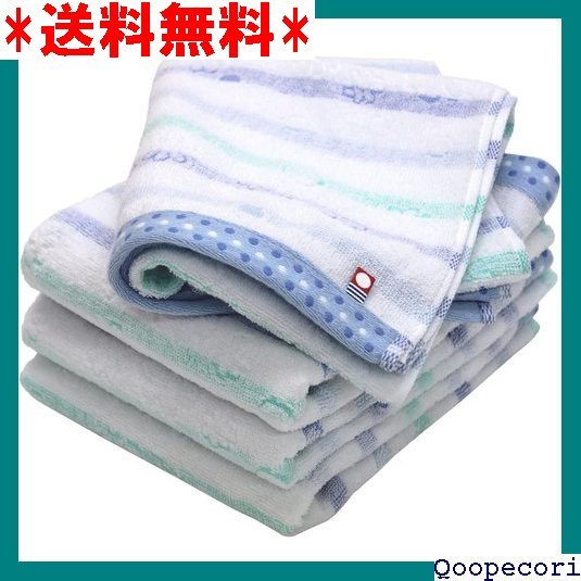 ☆人気商品 今治タオル 認定 フェイスタオル hiorie ヒオリ ブルー 日本製 今治ブランド 速乾 綿 コットン100% 8拍卖