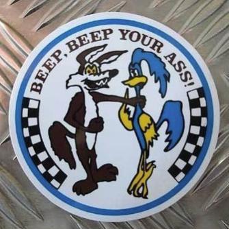 ロードランナー&コヨーテ ステッカー 耐水性加工品拍卖