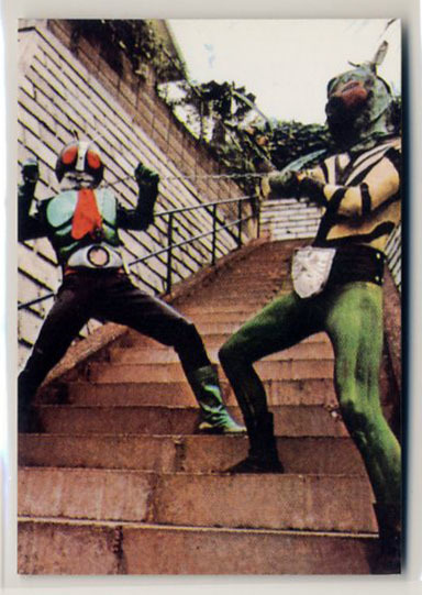 ◆防水対策 厚紙補強 カルビー 仮面ライダーチップスカード(1999 復刻版) 92番 仮面ライダー放映リスト・19 トレカ 即決拍卖