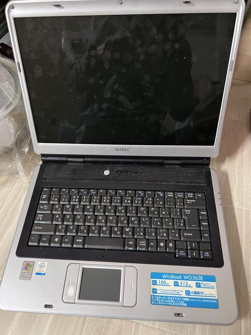 △メ右棚△SOTEC WinBook WG WG362B 通電確認済 ケーブル付拍卖