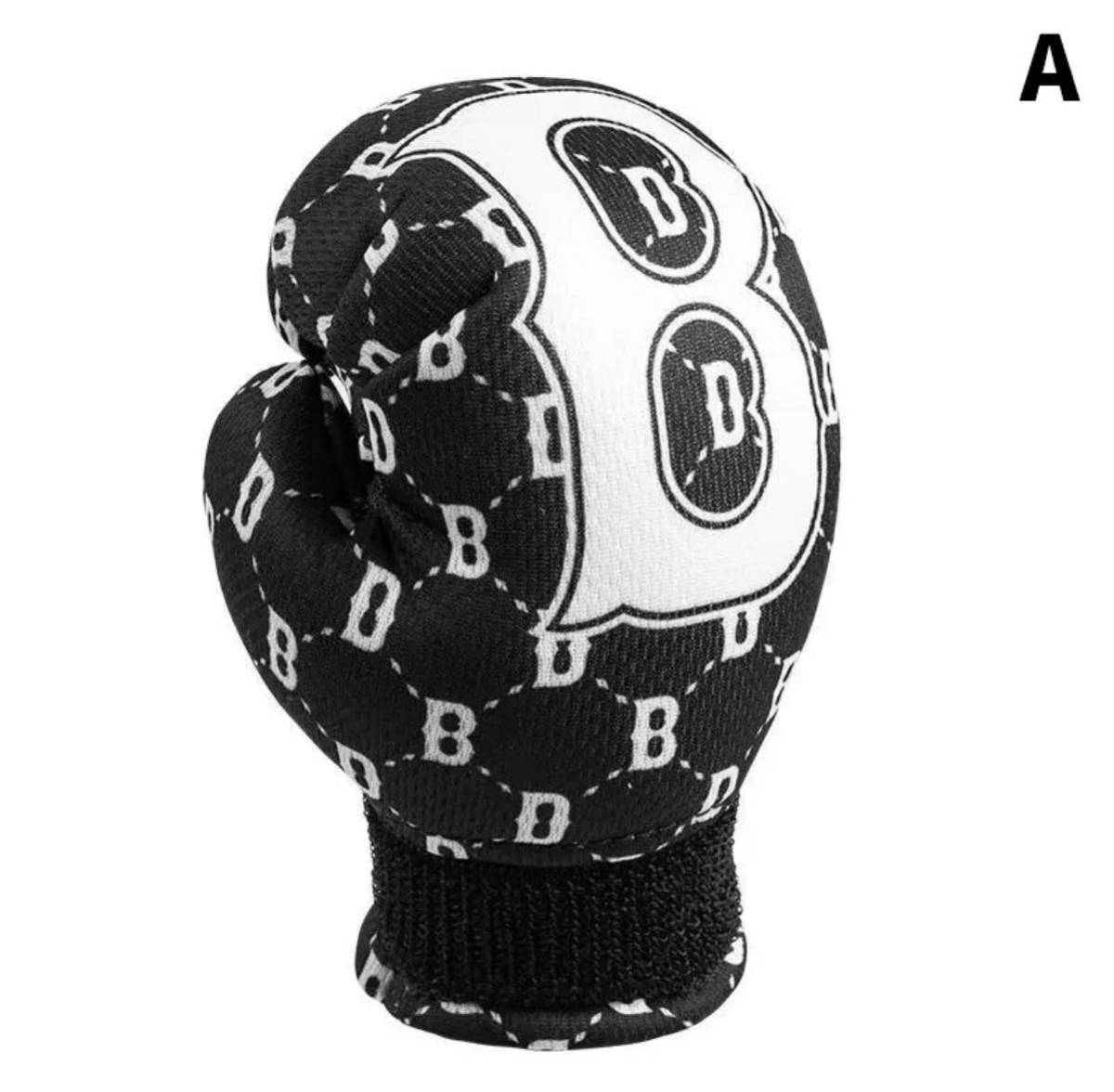 車のギアシフトボール,創造的なボクシンググローブ,ギアカバーの装飾,室内装飾 ブラック拍卖