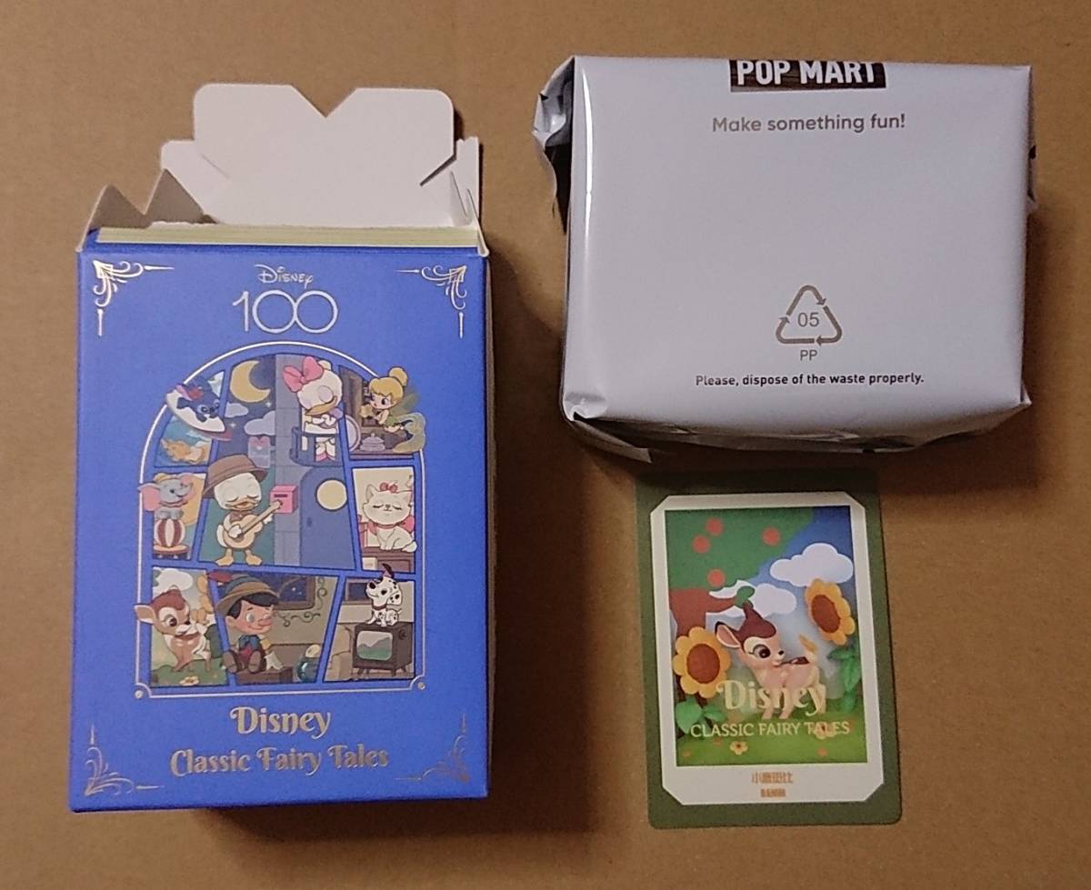 POP MART DISNEY クラシック フェアリーテイル バンビ フィギュア 内部未開封拍卖