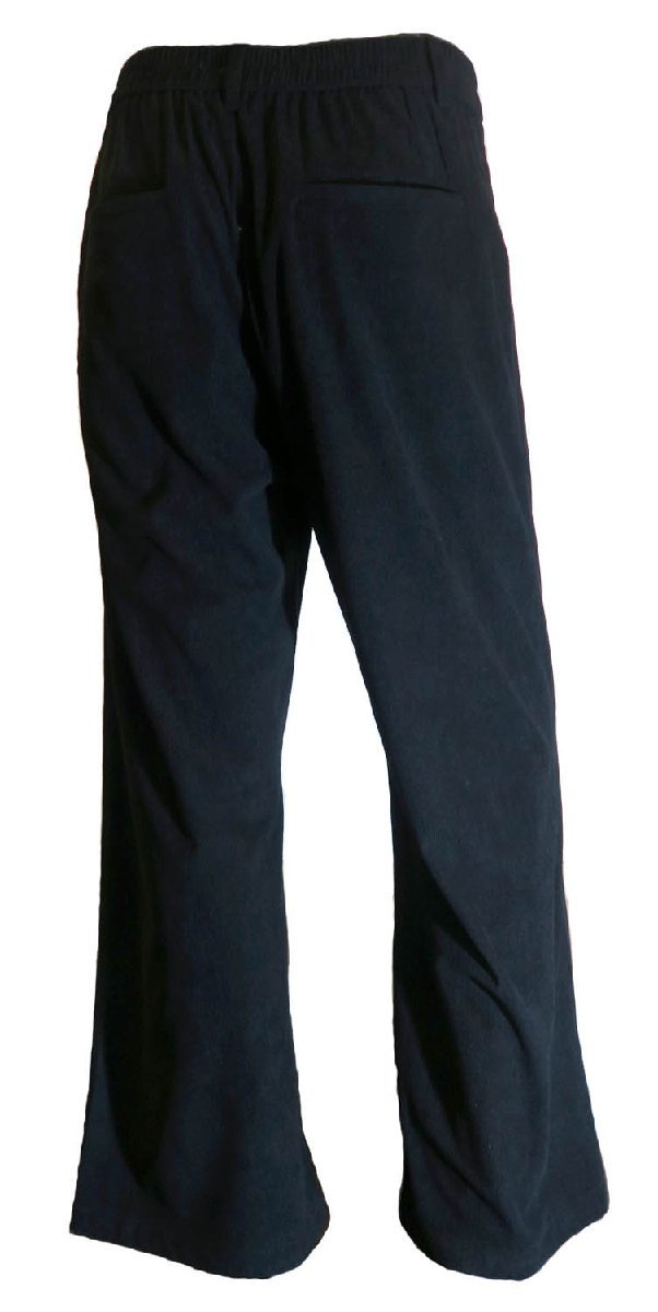 新品 Mサイズ セミワイド セミフレア コーデュロイ パンツ 8630 BLACK 黒 ブラック バギーパンツ ブーツカット スラックス ロカビリー拍卖