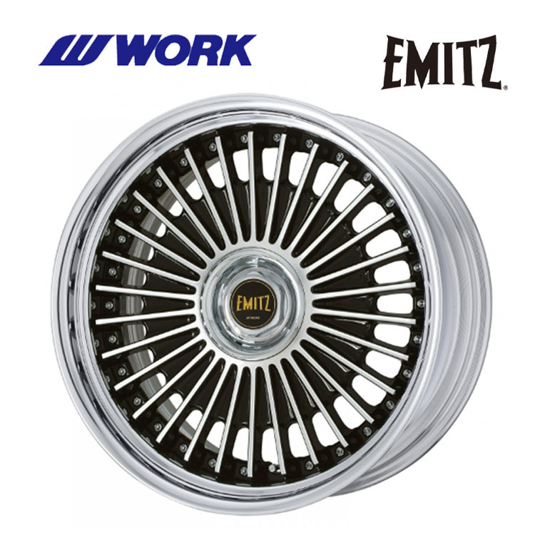 送料無料 ワーク EMITZ STANDARD DEEP RIM Odisk 12J-21 +81~-40 5H-114.3 (21インチ) 5H114.3 12J+81~-40【4本セット 新品】拍卖