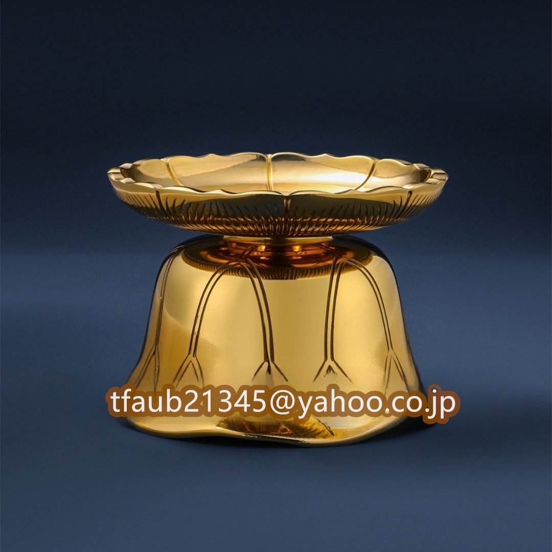 【ケーリーフショップ】密教法具 真言宗 天座 聖天用法具 仏具 真鍮製 磨き仕上げ 直径8cm拍卖