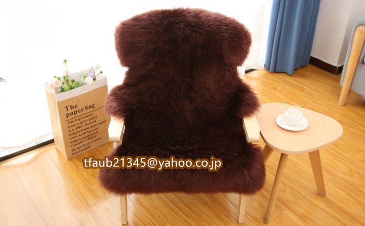 【ケーリーフショップ】天然羊毛100% オーストラリア 1P/70*100 ムートンラグ ムートンフリース ラグマット 長毛タイプ拍卖