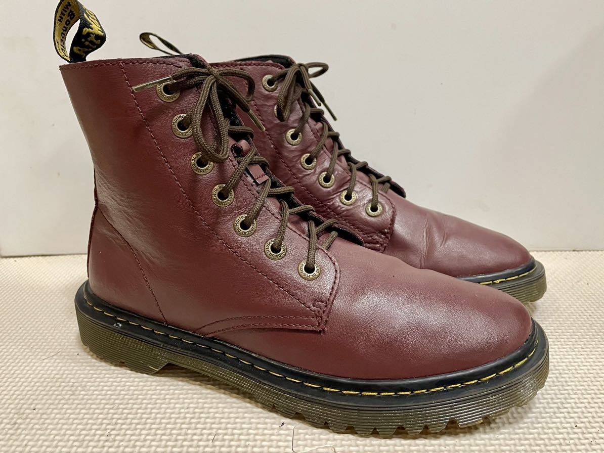 Dr martensドクターマーチン7ホールレザーブーツUK6 赤茶拍卖